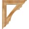 Ekena Millwork Olympic Traditional Rough Sawn Bracket w/ Offset Brace, Western Red Cedar, 8"W x 34"D x 40"H BKT0806X34X40OLY01RWR - alternate 3